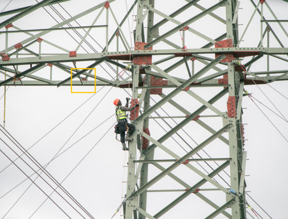 Construction de pylônes