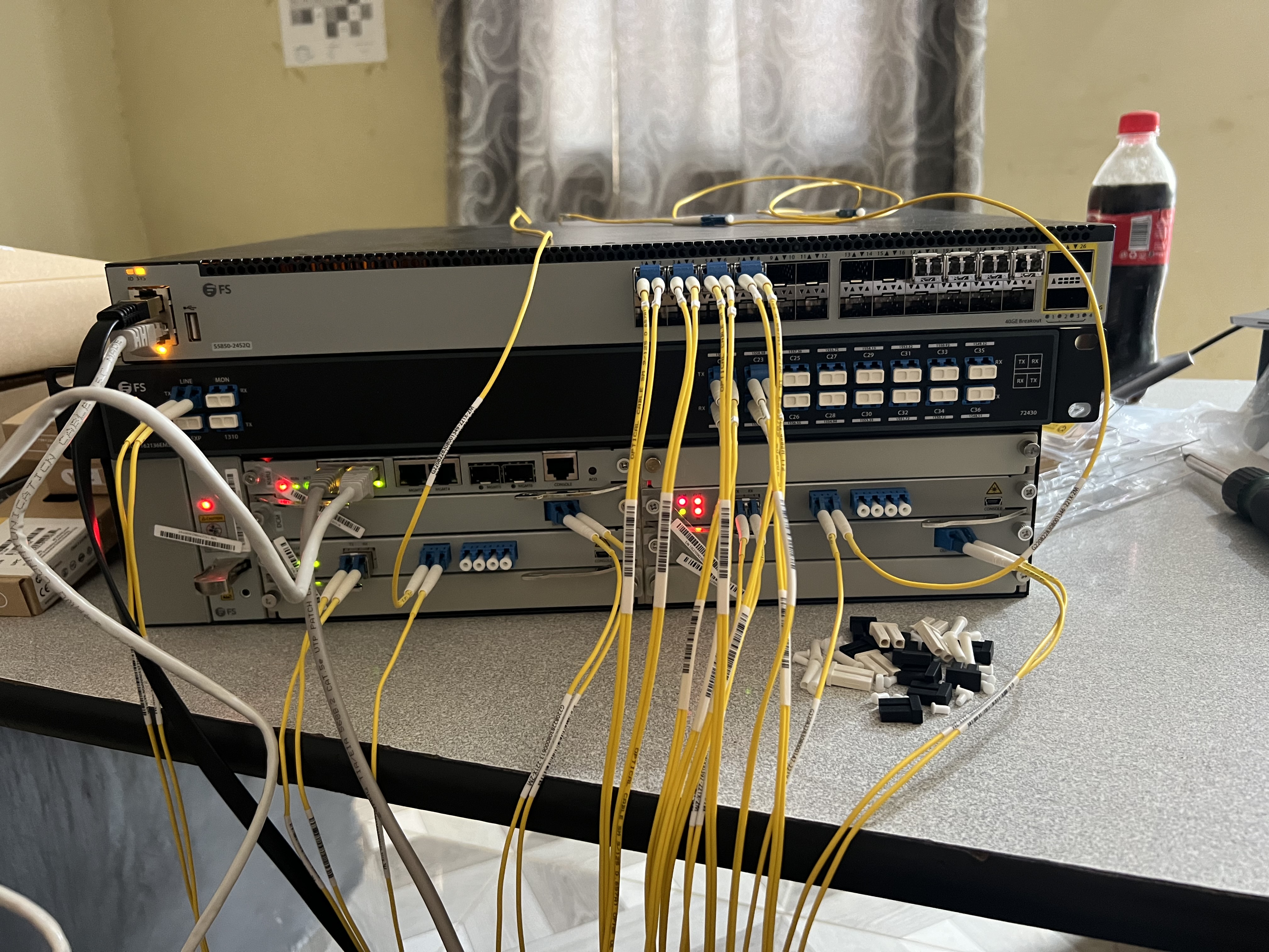 Installation fibre optique