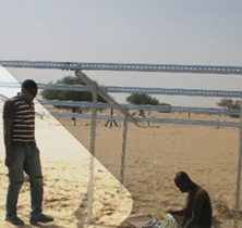 Ferme solaire installée sur site