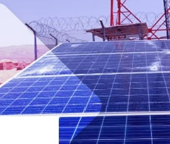 Panneaux solaires en gros plan